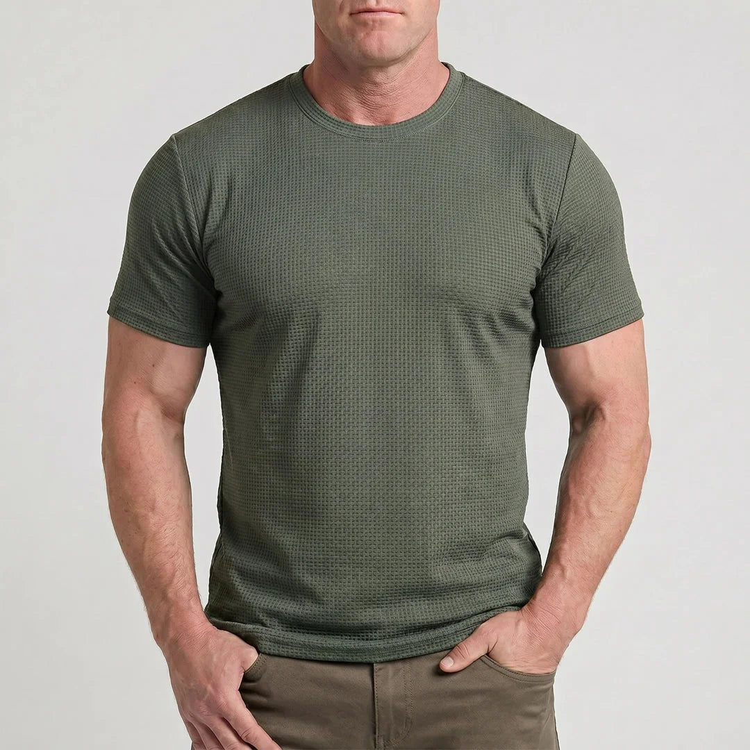 Arden - Tricou bărbătesc ultra confortabil cu guler rotund