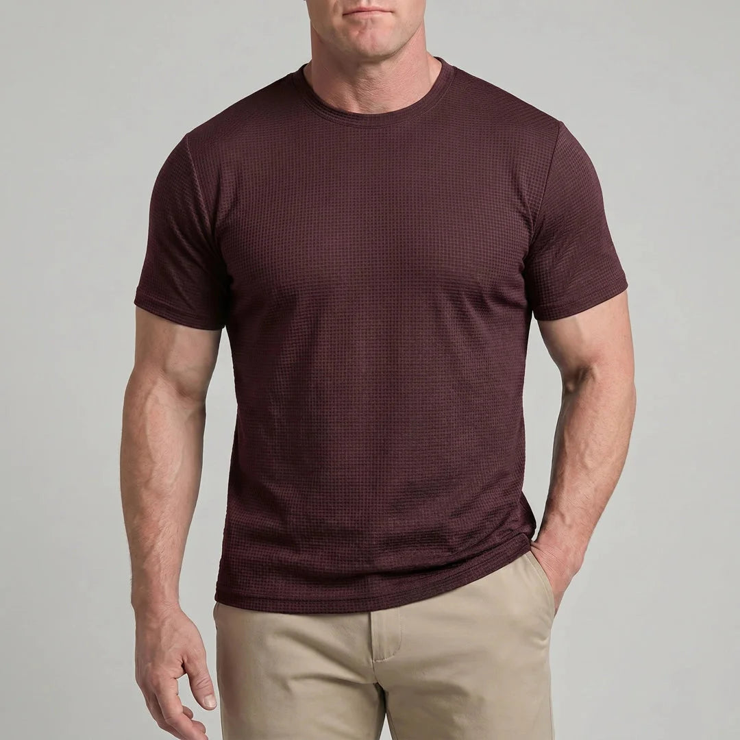 Arden - Tricou bărbătesc ultra confortabil cu guler rotund