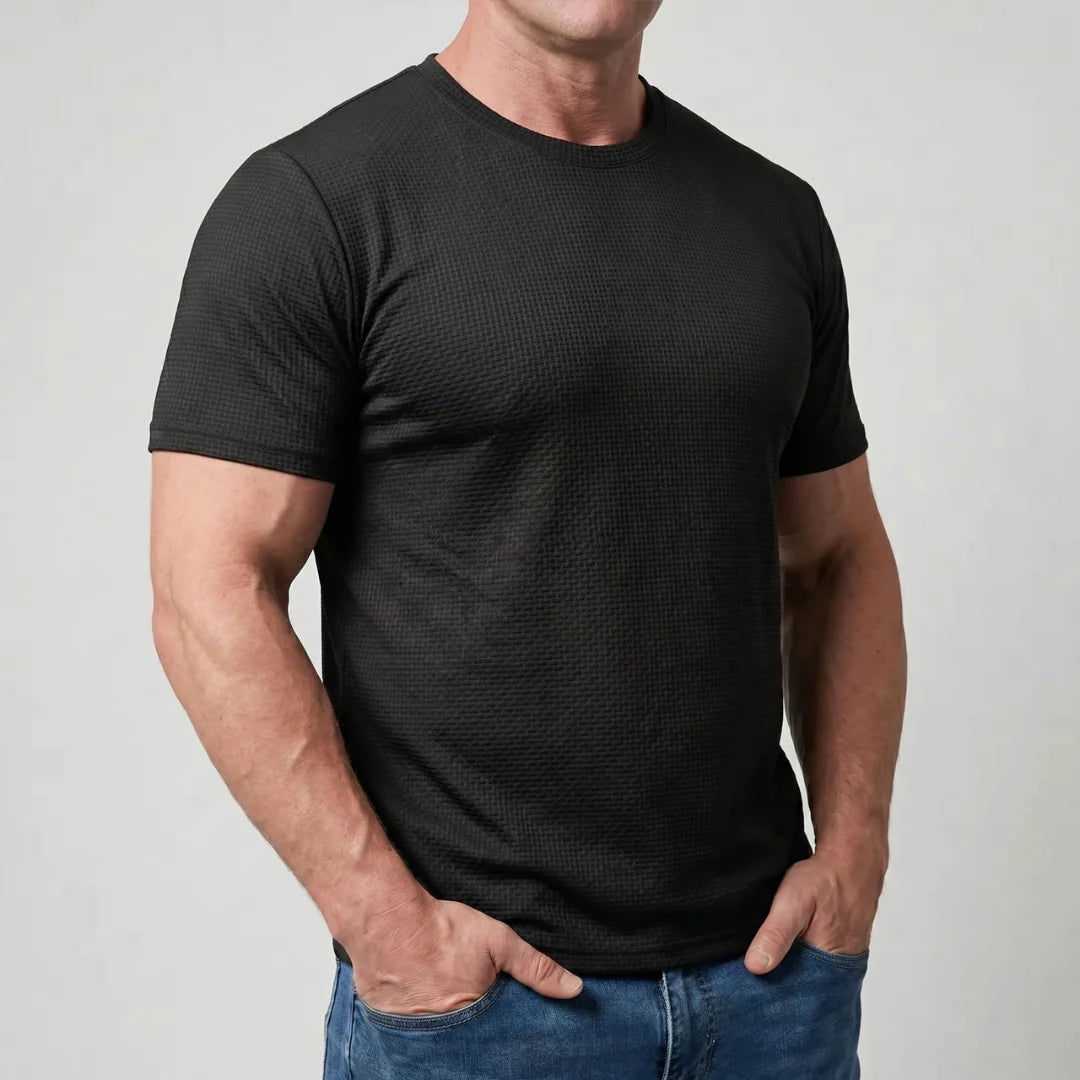 Arden - Tricou bărbătesc ultra confortabil cu guler rotund