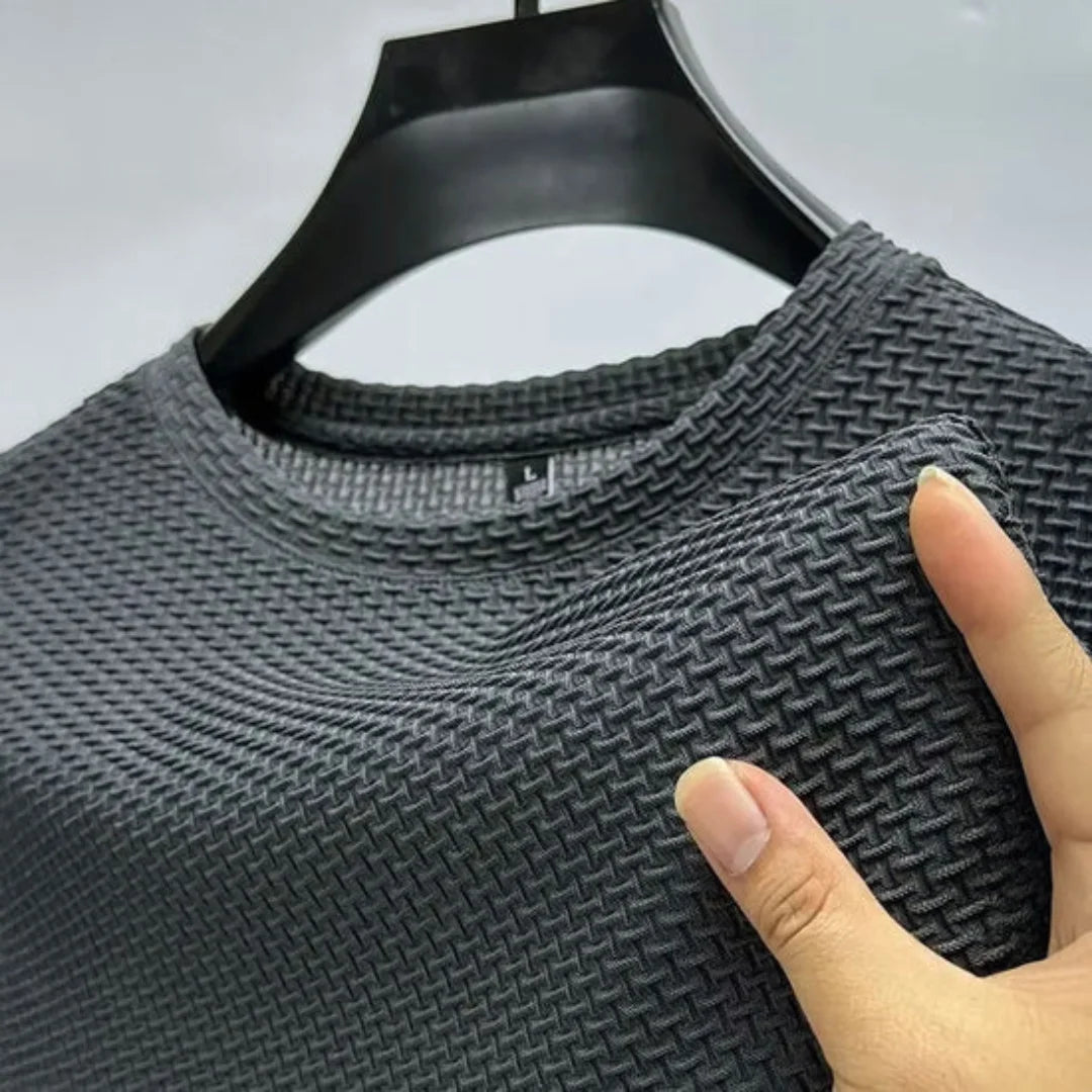 Arden - Tricou bărbătesc ultra confortabil cu guler rotund